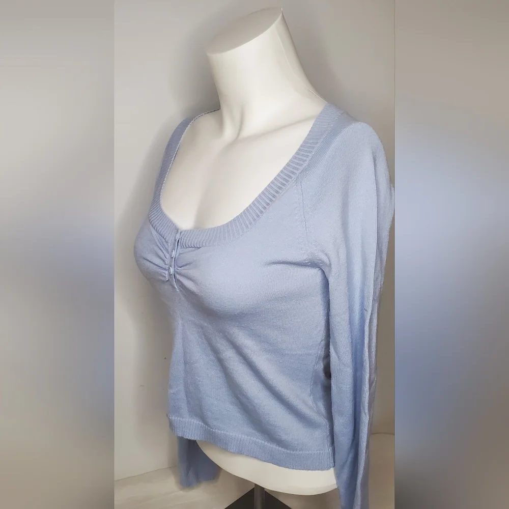 DKNY Jeans -Size M - Light Blue Casual Sweater - Picture 2 of 9